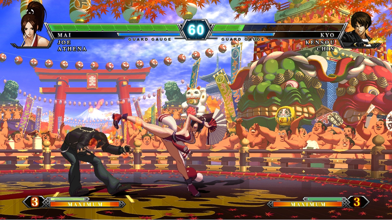 Illustration for article titled The First King of Fighters XIII Screen Shots Bust Out